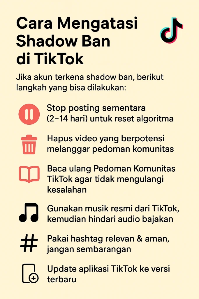 Cara Mengatasi Shadow Ban di TikTok