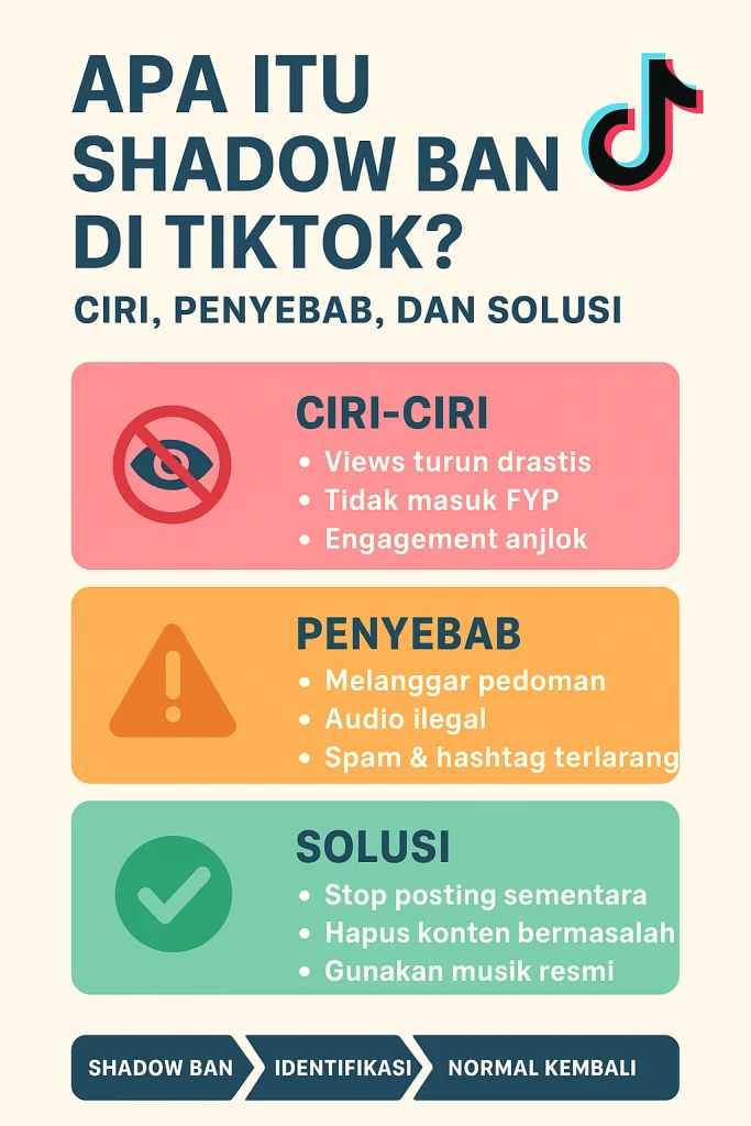 Shadow Ban di TikTok: Ciri, Penyebab, dan Solusi